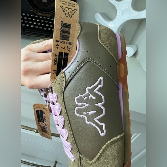 Vintage Y2K 2000’S KAPPA Olive Green Sneakers Women’s Size 7 BRAND NEW Deadstock - Picture 13 of 16